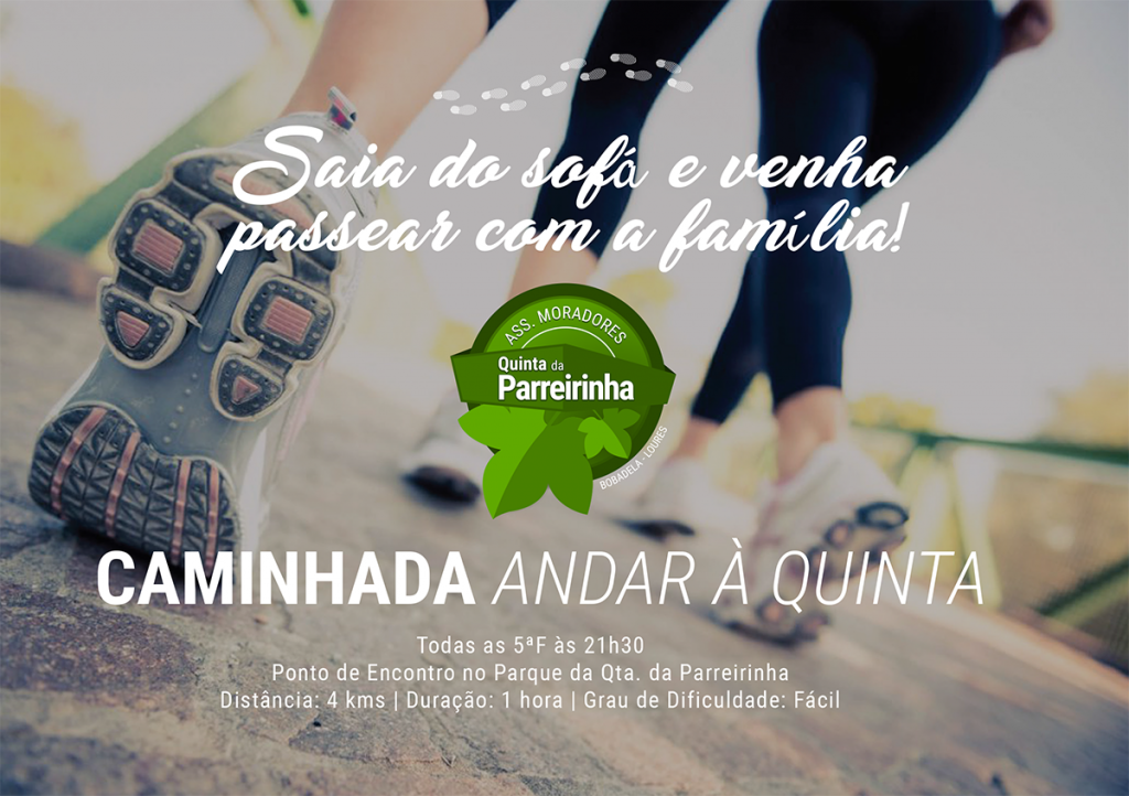 CAMINHADA ANDAR À QUINTA